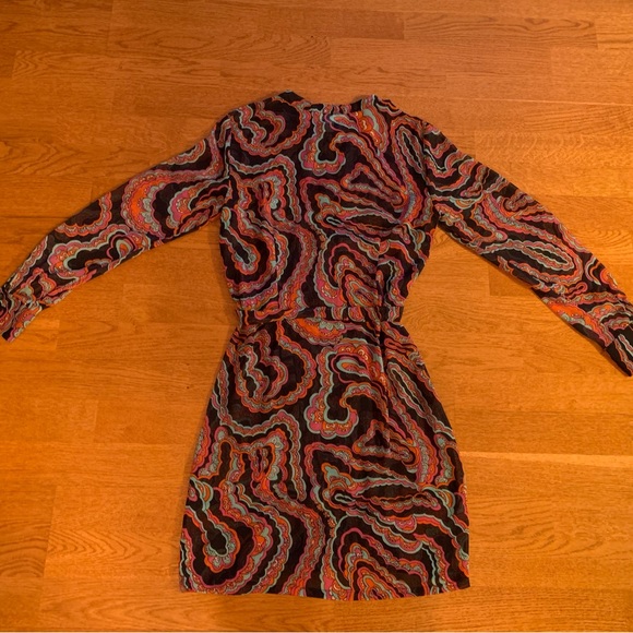 Public Republic 70’s Print,Shift Cut Dress Size 2 - Picture 3 of 9